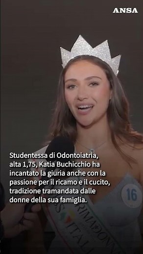 Katia Buchicchio crowned Miss Italy 2025 #ansa #news