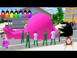 WOW GIANT TITAN BABY PREGNANT GIVING BIRTH TO 7 RAINBOW BABIES TITAN - SAKURA SCHOOL SIMULATOR