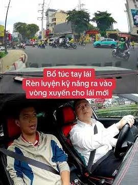 Driving refresher course: Practicing roundabout entry and exit skills for new drivers.