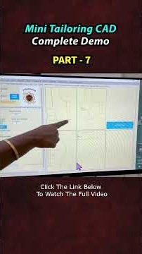 Part - 7 👉 Mini Tailoring CAD Complete Demo #tailoringcad #blouse #fashion #tailoringsoftware