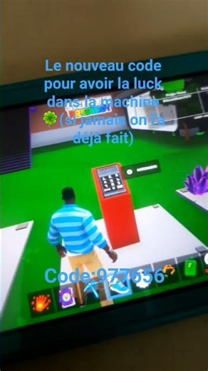 Nouveau code pour avoir la luck dans la machine🍀 #fortnite#brainrot