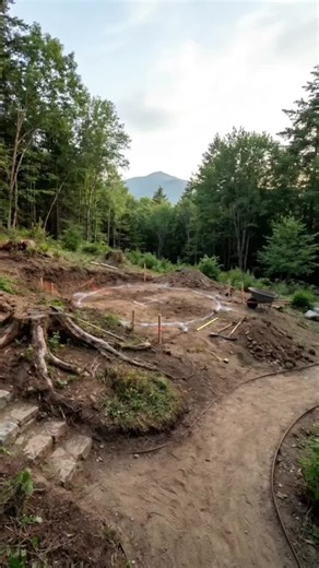 From an empty hillside to a living tree fortress — watch this surreal transformation come to life step by step. What began as untouched land evolves into an organic, sculptural structure carved with flowing openings, elevated walkways, and natural textures that blend seamlessly into the landscape. Built like nature grew it — but constructed piece by piece. Would you live here? #makeover #forest #glowup #building #diy