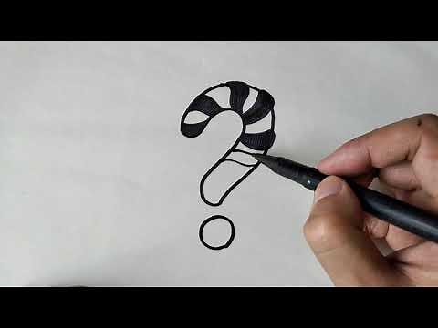 Cómo dibujar un signo de interrogación/How to draw a question mark