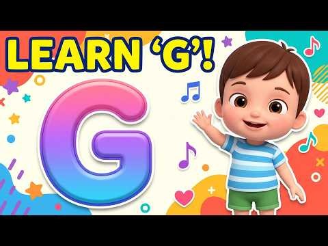 Learn Letter G sounds (Goat & Gum) Phonics song for kids