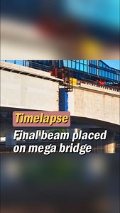 172K views · 789 reactions | Watch this time-lapse video of the final steel beam being installed on a mega high-speed railway bridge in Nanchang, East China's Jiangxi province. #Timelapse | China Daily | Facebook