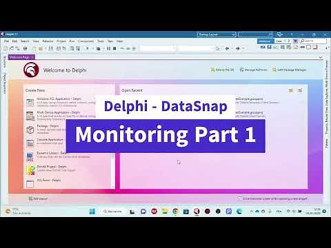 Delphi - DataSnap : [Part 1] Client Server Monitoring using DataSnap Server