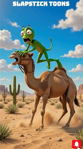 Alien vs Desert: The Funniest Survival Ever! 😂 #animation #funny