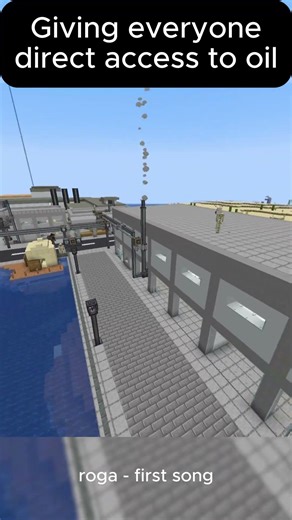 fuel for everyone | oil 24 #minecraft #oil #fyp #create #minecraft #gaming