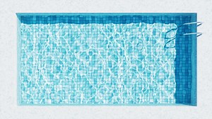 Aerial View of a Swimming Pool | Premium Stock Video Footage