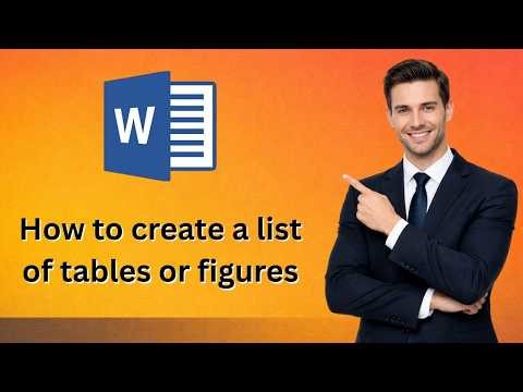 How to create a list of tables or figures microsoft word (Latest Upload)