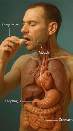 what happens when you eat garlic inside your body #education #healthtips #3danimation #anatomy | Science Sensations