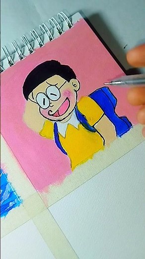 1. Doraemon & Nobita Drawing ✏️ | Cute Cartoon Nobita Drawing Shorts