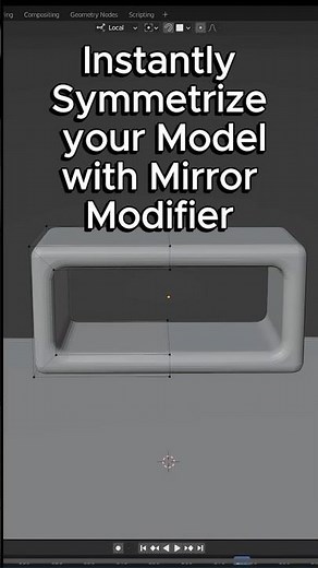 Easily Symmetrize your Model in Blender