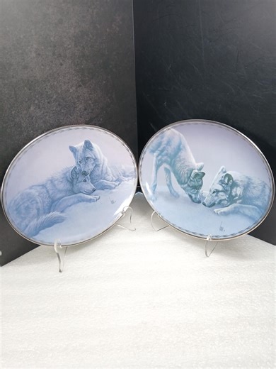 Lee Cable Wolf Collector Plates – Nature's Tenderness Art Set - Etsy UK