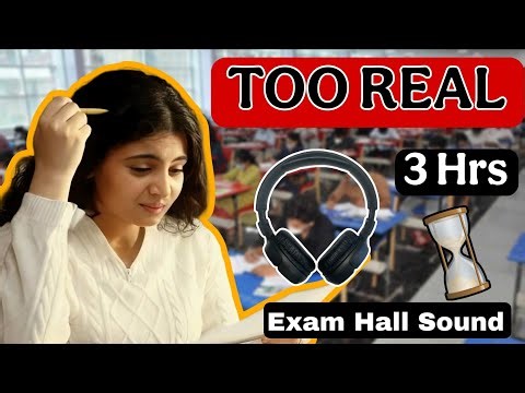 Real Exam Hall Sounds for 3 Hours 😳 | Feels Like You're There! #exam #practice #ssc #bpsc #upsc