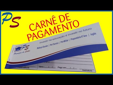 CARNÊ DE PAGAMENTO PRONTO PARA IMPRIMIR WORD
