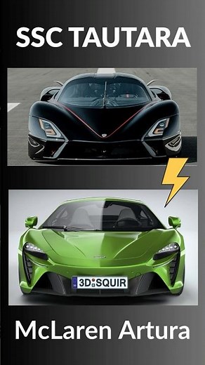 SSC Tuatara vs McLaren Artura – Which Supercar Rules the Streets? 🏁#mclarenartura #SSCTuatara