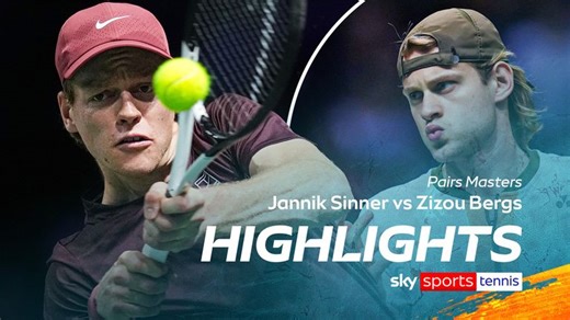 Jannik Sinner vs Zizou Bergs | Paris Masters highlights