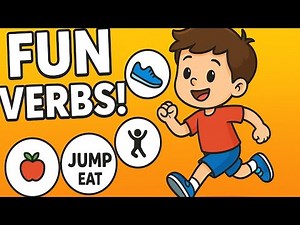 English Action Words for Kids | Verbes d’action en anglais pour enfants