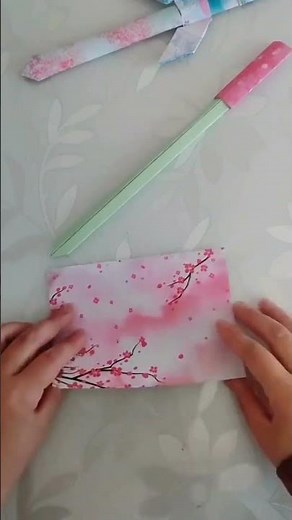 Easy Paper Sword Origami Tutorial | Inspire & Craft #shorts