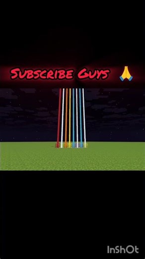Minecraft But My Beacon Has Rainbow Lights 🌈✨ #minecraft #shorts #technogamerz