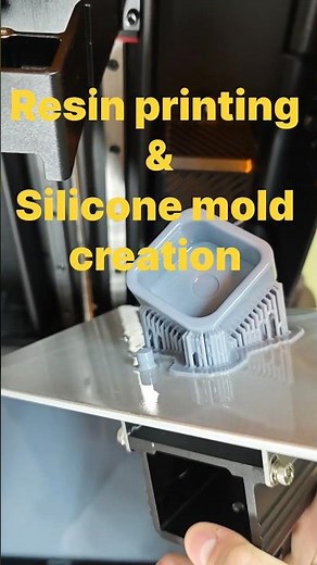 Resin printed Tealight STL files to create your own silicone mold for Tealight holder 3D printing