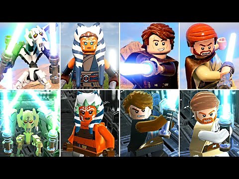 LEGO Star Wars The Skywalker Saga vs The Clone Wars Characters Evolution (Side by Side)