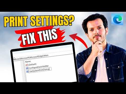 How To Enable or Disable Use System Print Dialog in Microsoft Edge (Fix Print Issue Windows 11/10)