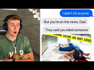 LUKE DAVIDSON REACTING TO MY SCARY TEXT STORY