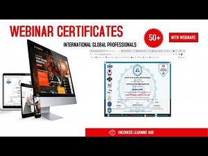 Free Webinar Certificates- Institute Of Global Professionals- Free webinars with Free Certificates