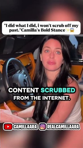 Everything I did made me who I am today😌”Camilla#camillaaraujo #trending #viral