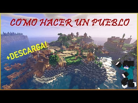 Cómo HACER un PUEBLO en Minecraft / 10 TIPS para HACER un PUEBLO en Minecraft / DESCARGA #aldea