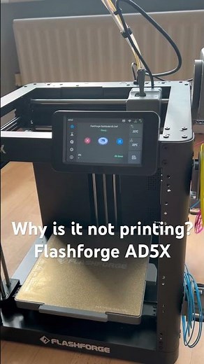 Flashforge Ad5X not printing. Worked fine in setup but now not printing. #flashforge #ad5x
