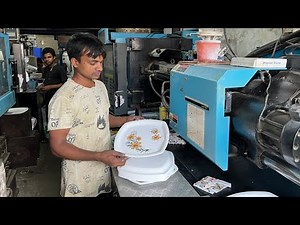 How to Manufacturing PP Plates Inside The Factory. Production Process of Plates.