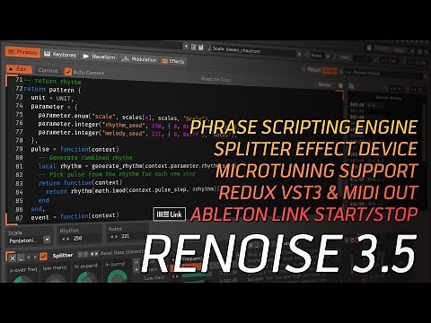Renoise 3.5 - Feature Showcase