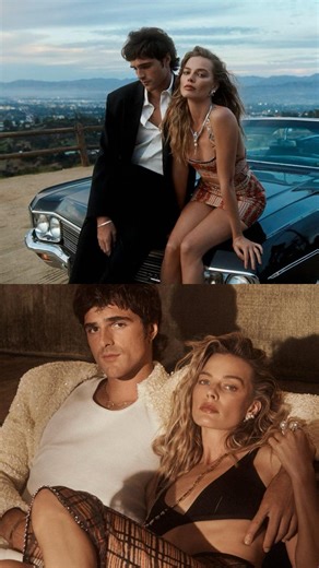Francesca Busi on Instagram: "Le dichiarazioni e i look di Jacob Elordi e Margot Robbie nel servizio di Vogue Australia di febbraio"