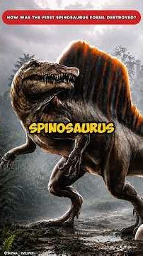 How Was the First Spinosaurus Fossil Destroyed? #Spinosaurus #Dinosaurs #Prehistoric #Paleontology