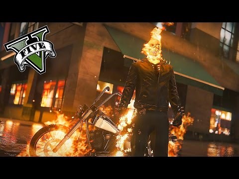 GTA 5 PC - Ghost Rider Mod ! Time To Burn Souls ! (Ghost Rider Mod Gameplay)