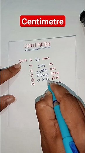 1 Centimetre Conversation all units,1 Cm me Kitana meter,mm,km,feet,yard, hota hai, durgeshtrick