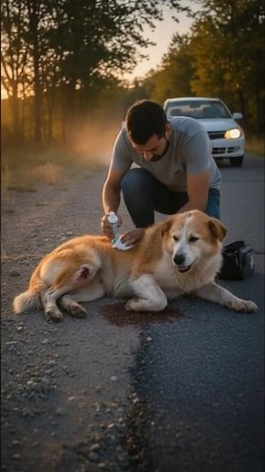 Heartbreaking Dog Rescue Kind Man Saves a Life! 🐶❤️ #shorts