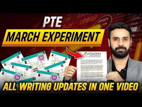 PTE Writing Experiment March 2025 | SWT & Essay Template | VLE