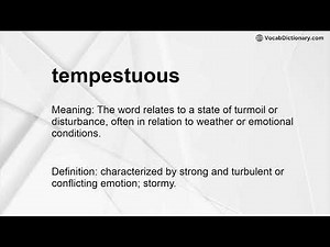 tempestuous Meaning