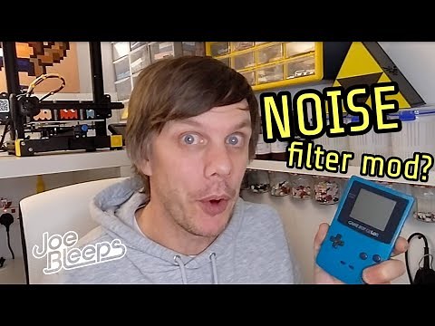 Game Boy Color noise reduction filtering capacitor mod