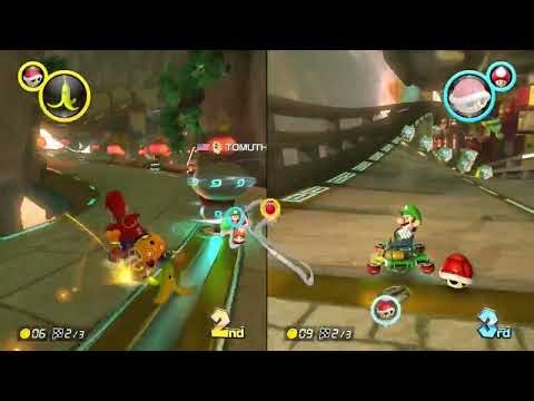 KEVMK89 Encounters a Blue Shell cowardly cheater on Dragon Driftway! #mariokart8deluxe 