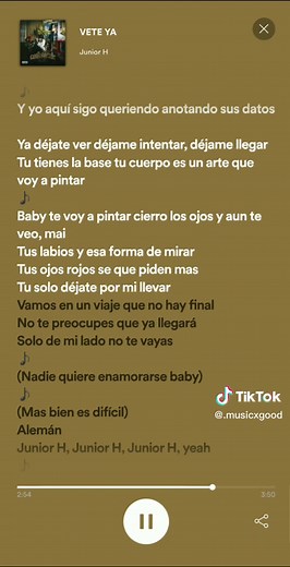Vete Ya - Junior H & Alemán: Letra y Música