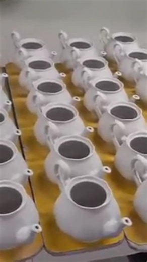 Tea pots making prosess in factory #Tea#2578 #viral #factoryprocess