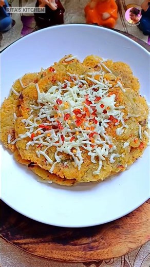 Crispy Potato Pancake/ Easy Breakfast 😋| #shorts #trending #ritaskitchen #viral #potato