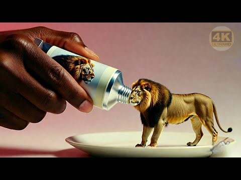 Squeezing Animals Out of a Silver Tube! 🦁🐘 ASMR Visuals #odia, #sound #asmr