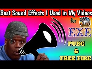 popular sound effects for pubg video editing download from links