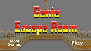 【挑战玩遍所有游戏】4399网页《逃出荒废的屋子90 Genie Escape Room》7482